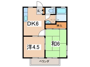 ハイツ東谷の物件間取画像